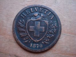 (W5) 2 Rappen 1870