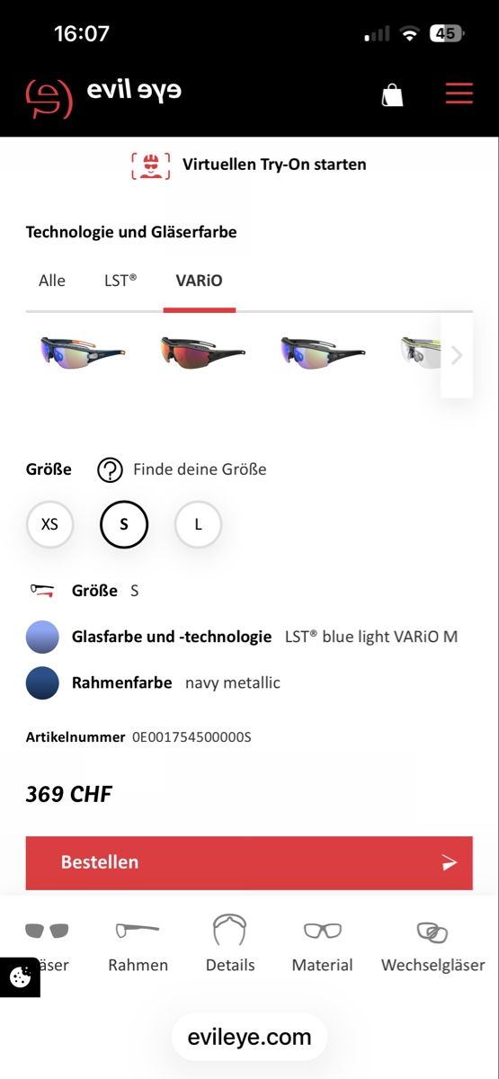 Adidas Brillen & Gläser: EvilEye Sportsonnenbrille Trace pro  – Gebraucht aus Jenins von Pocahontas013 4