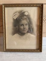 Superbe portrait photographique ancien en noir et blanc