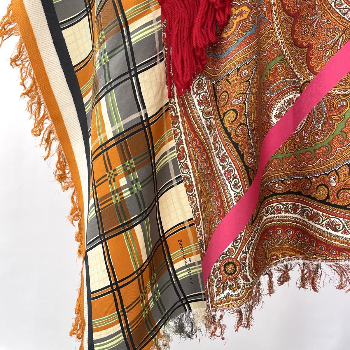 Foulard & Sciarpe: PIERRE-LOUIS MASCIA New Fringe Patchwork Shawl – Nuovo (secondo la descrizione) da Emmen venduto da Nightingale_2022 6