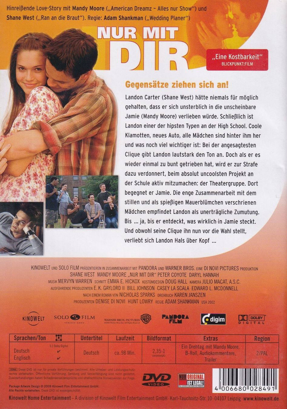 Tutti i DVDs: DVD ab Fr. 1.--, Nur mit Dir – Usato da Lausen venduto da Mondeo10628 1