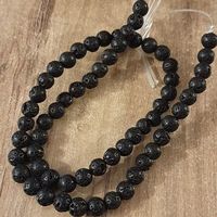 1 Strang Natürliche Stein AA Qualität Volcano Lava 6 mm