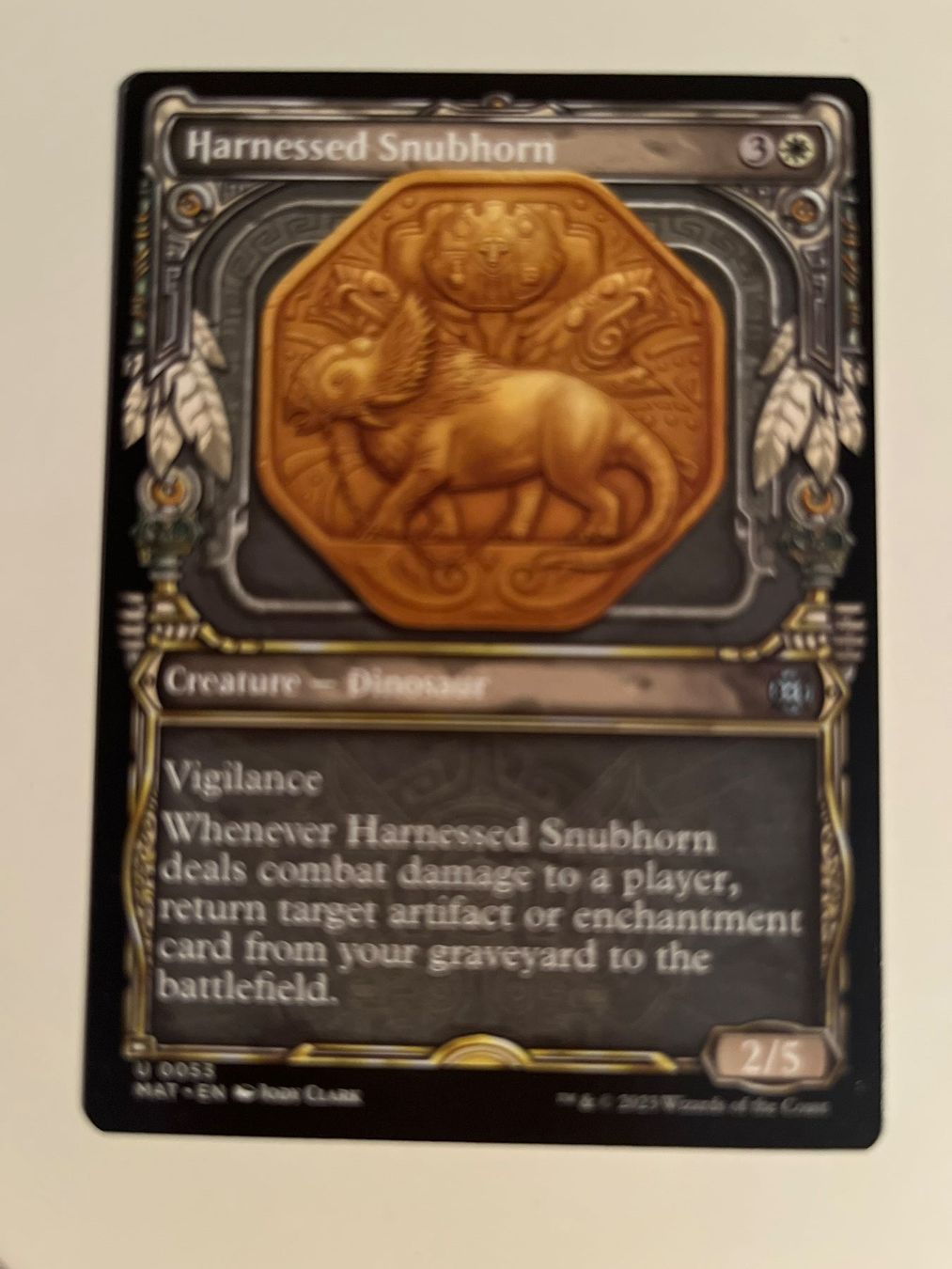 Magic The Gathering Carte collezionabili: 1 x Harnessed Snubhorn - Magic: The Gathering - MtG – Usato da Kriens venduto da Shadi1980
