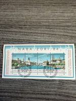 Briefmarken NABA ZÜRI 84 mit Stadtansicht Zürich, 2 x 50 Rp