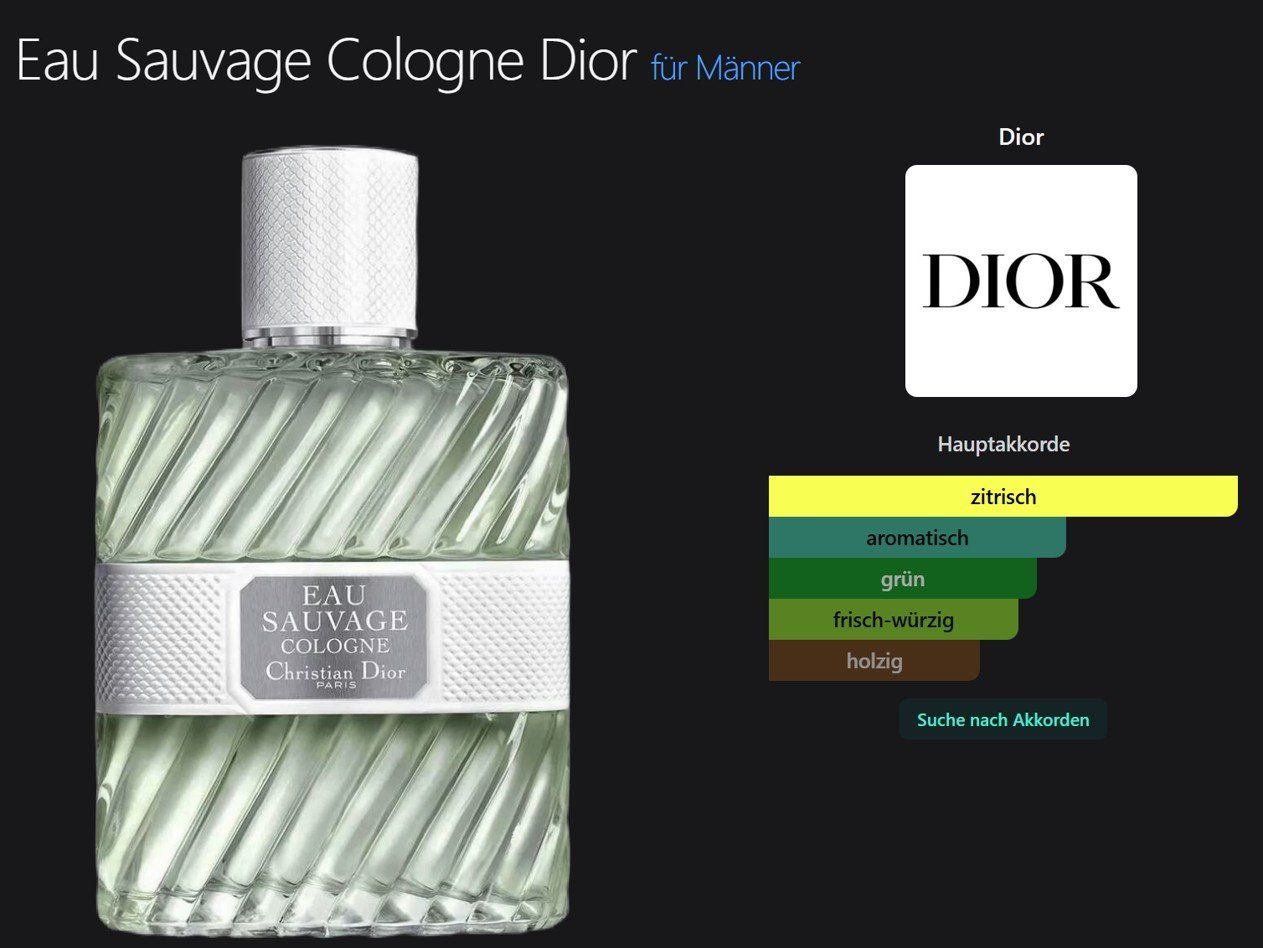Dior Parfums & Eau de Toilette: Dior Eau Sauvage Cologne 3 ml – Neuf (Voir description) à Zürich par msmx 1