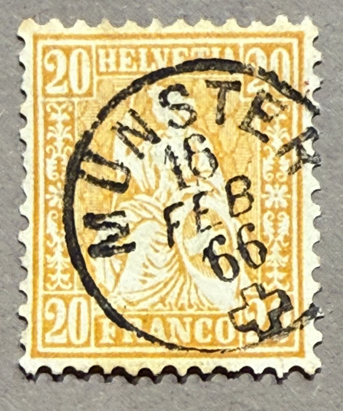 Tous les timbres: 32 Fingerhutstempel Münster LU – D'occasion à Steinhausen par yukon26