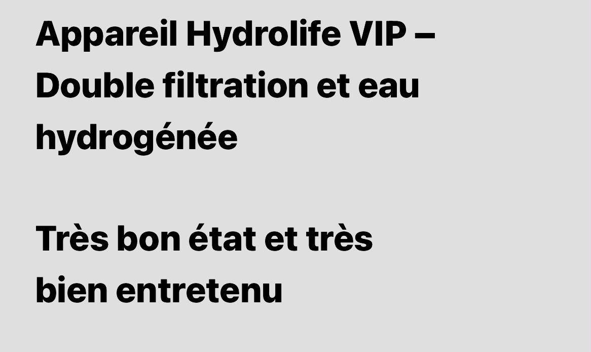 Sanitär: Hydrolife VIP – Gebraucht aus Plan-les-Ouates von vla_9sr9 1