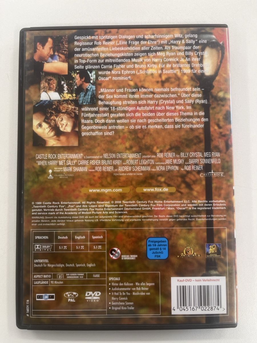 Tutti i DVDs: Harry und Sally DVD - Romantik – Usato da Bassersdorf venduto da VERO-EN 2