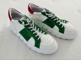 Donna Carolina Sneaker, Gr. 40, Neuware, Grün-Weiss!