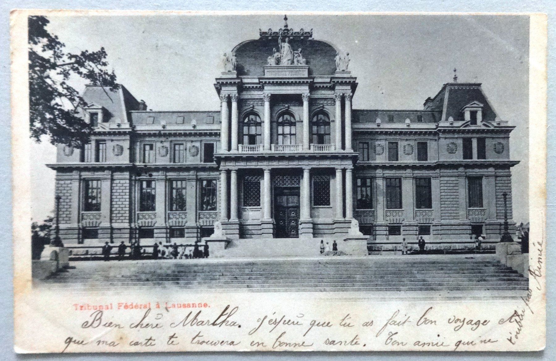 Cartoline postali: Tribunal Fédéral à Lausanne – Difettoso da Fétigny venduto da Billy2miny