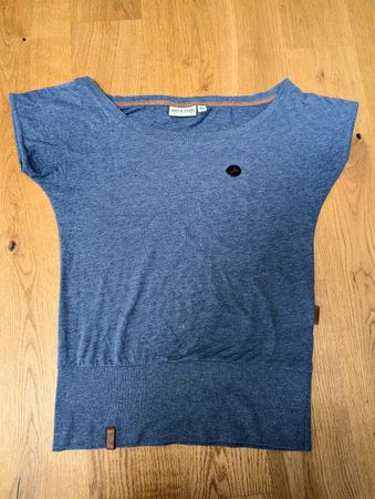 Naketano Damen T-Shirt Blau | Grösse M | Sehr guter Zustand