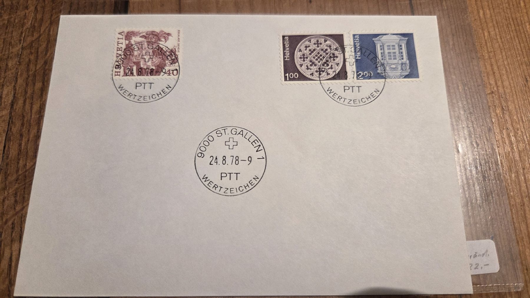 Tutti i francobolli: 1978 Papieränderung FDC – Usato da Arni AG venduto da Moth68