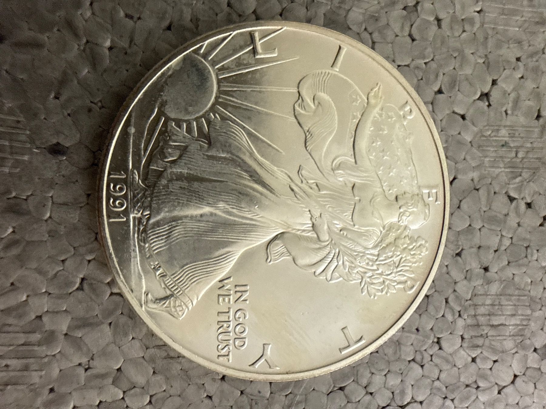 Alle Münzen: Silber Eagle 1oz Jahrgang 1991 - – Gebraucht aus Derendingen von iven70 1