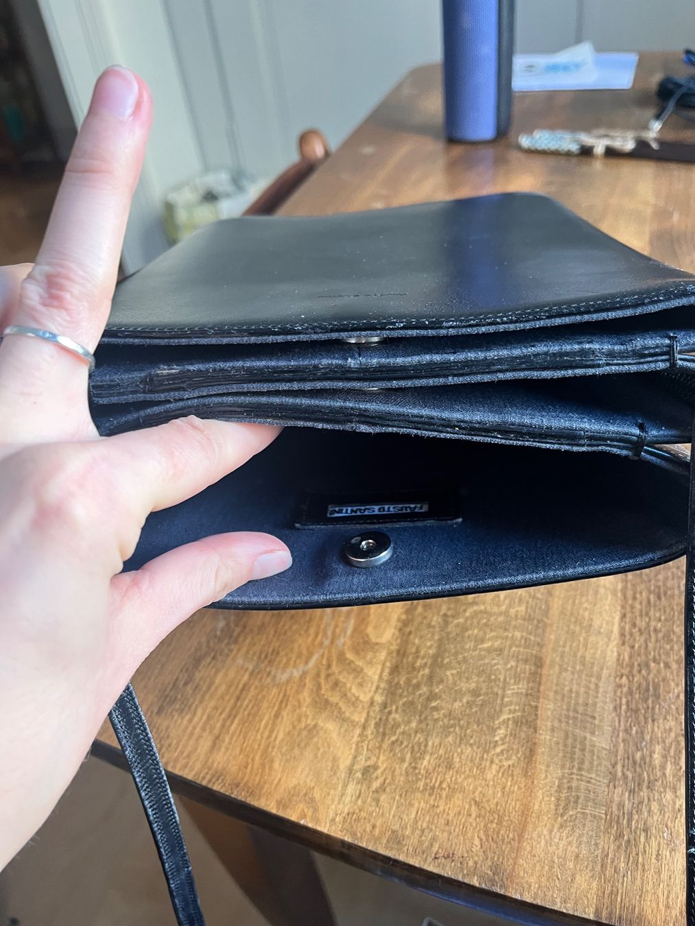 Borse da donna: Fausto Santini Ledertasche schwarz – Usato da Winterthur venduto da buyerricard 3