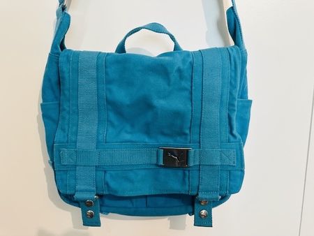 Sac sacoche Puma mixte en jean turquoise