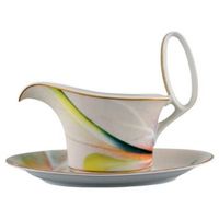 Große Mythos Sauciere mit Untertasse Rosenthal, 2er Set