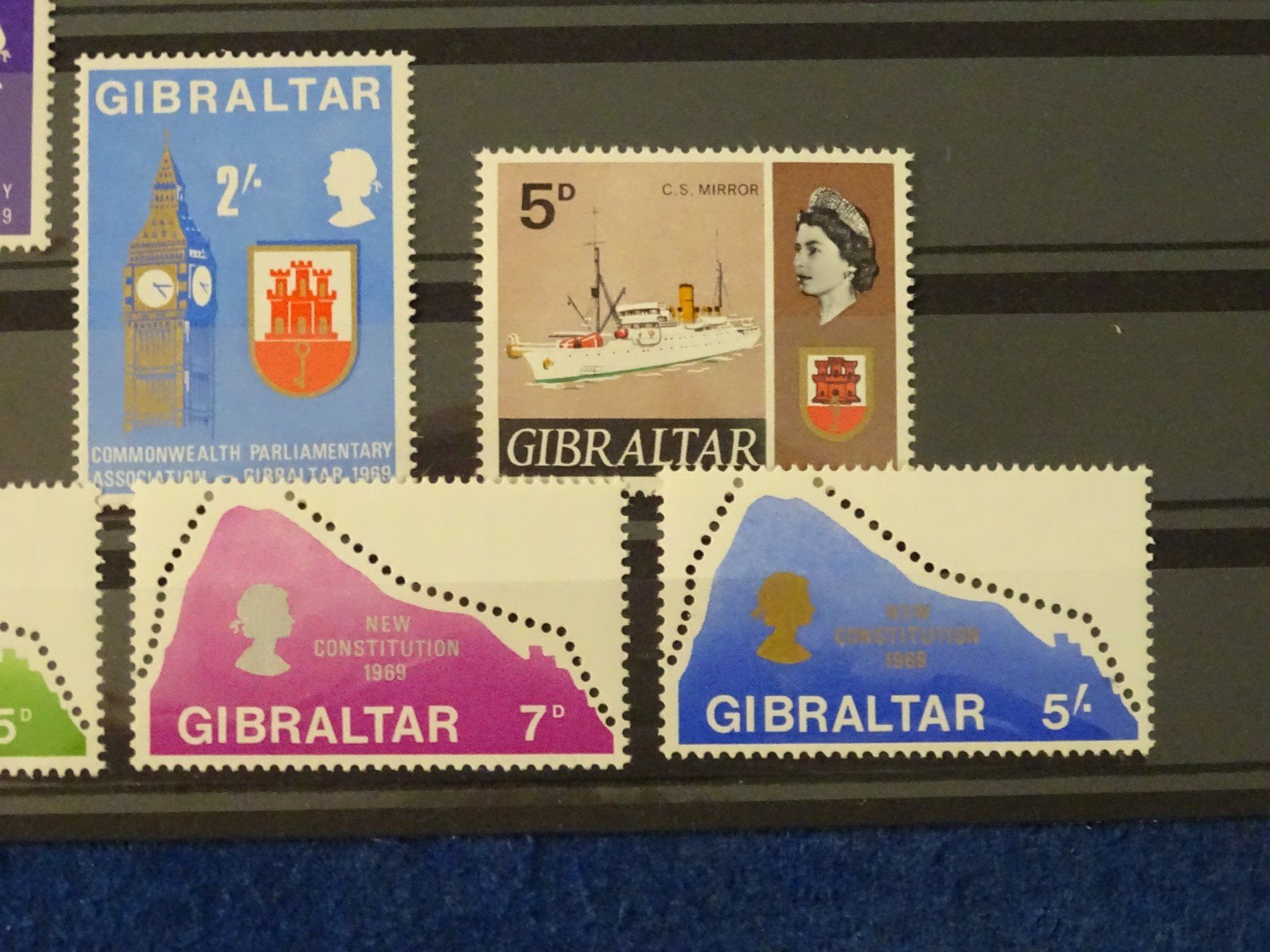 Tutti i francobolli: GIBRALTAR postfrische Briefmarken aus 1968/69 – Nuovo (secondo la descrizione) da Schliern b. Köniz venduto da Djbubu 3