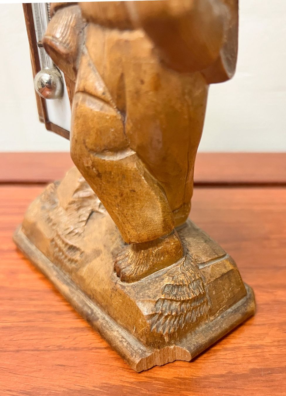 Sculture & Statue: Geschnitzter Holzbär mit Thermometer, Brienzer Tradition – Usato da Basel venduto da jansim123 3