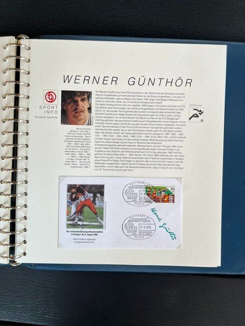 Tutti i francobolli: Offizielle Briefmarkensammlung Stiftung Schweizer Sporthilfe – Usato da Niederwil AG venduto da dahu75 7