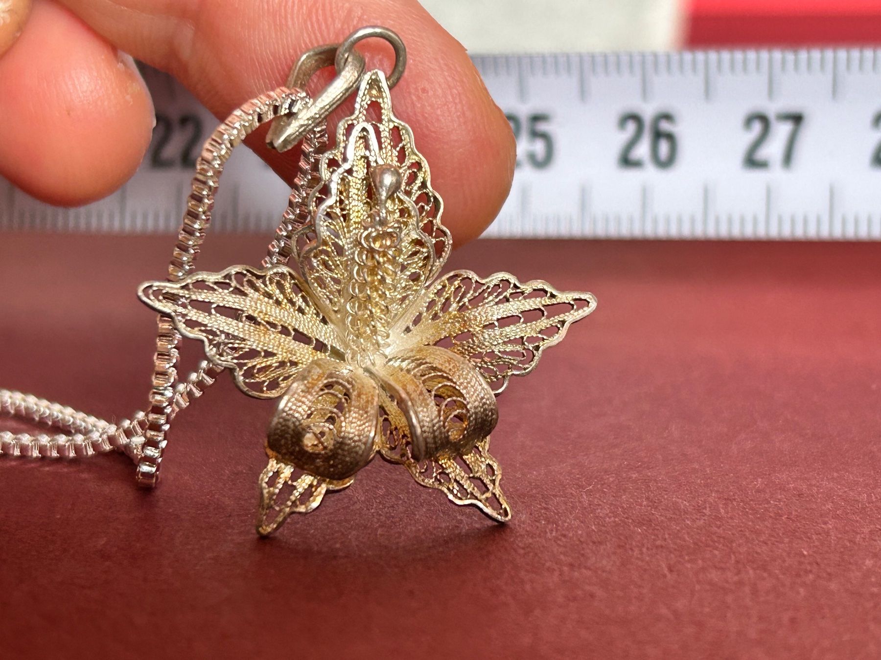 Anhänger: Kette mit Orchidee (Silber) – Gebraucht aus Dittingen von Bellevista