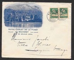 Le Bouveret illustr. Brief Hotel Chalet de la Forêt 5.6.1930