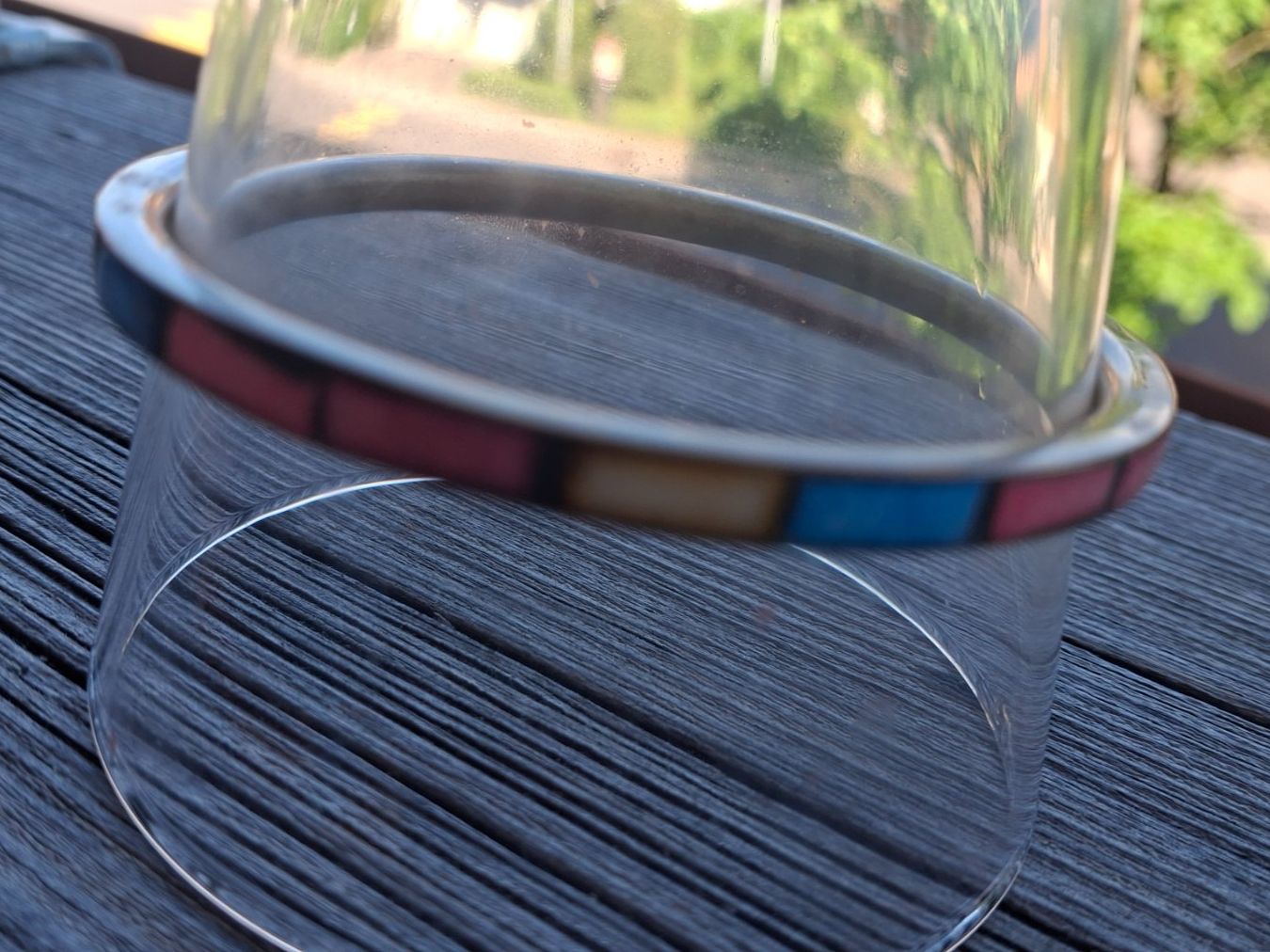 Bracciali & Braccialetti: Vintage Messing & Perlmut Armreif Chunky Bangle Gr. M-L – Usato da Münchenbuchsee venduto da babilibern 4