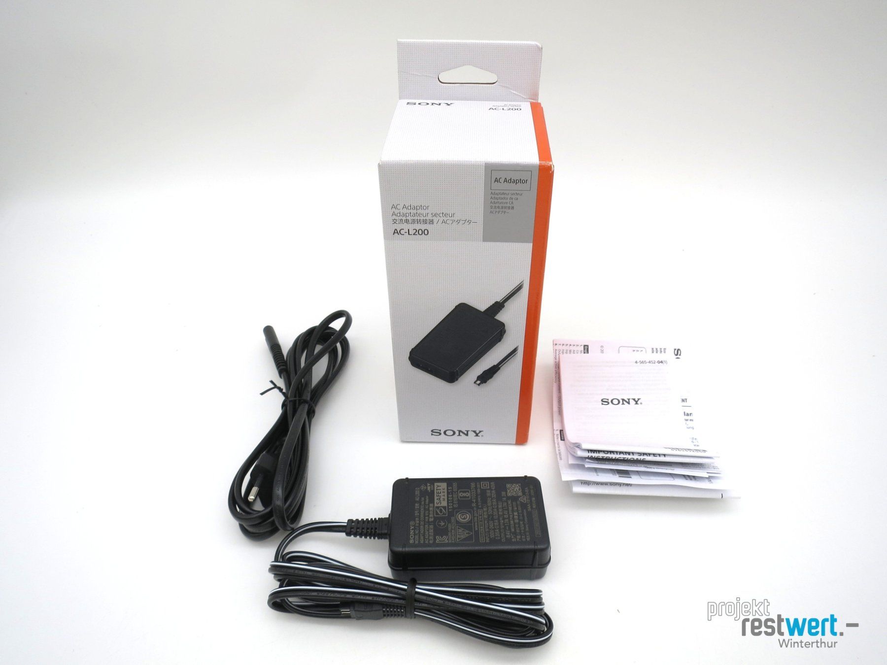 Unità & Adattatore: SONY AC-L200 - AC Netzadapter – Nuovo (secondo la descrizione) da Winterthur venduto da Restwert_Winterthur