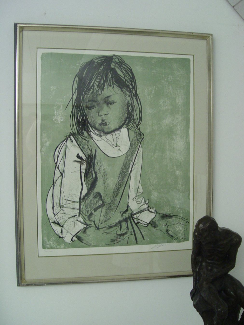 Grafica & Litografie: Mädchenportrait von Hans Erni – Usato da Rotkreuz venduto da Dobermann5