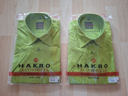 2x HAKRO Kurzarm Hemd Gr. M - Neu & OVP