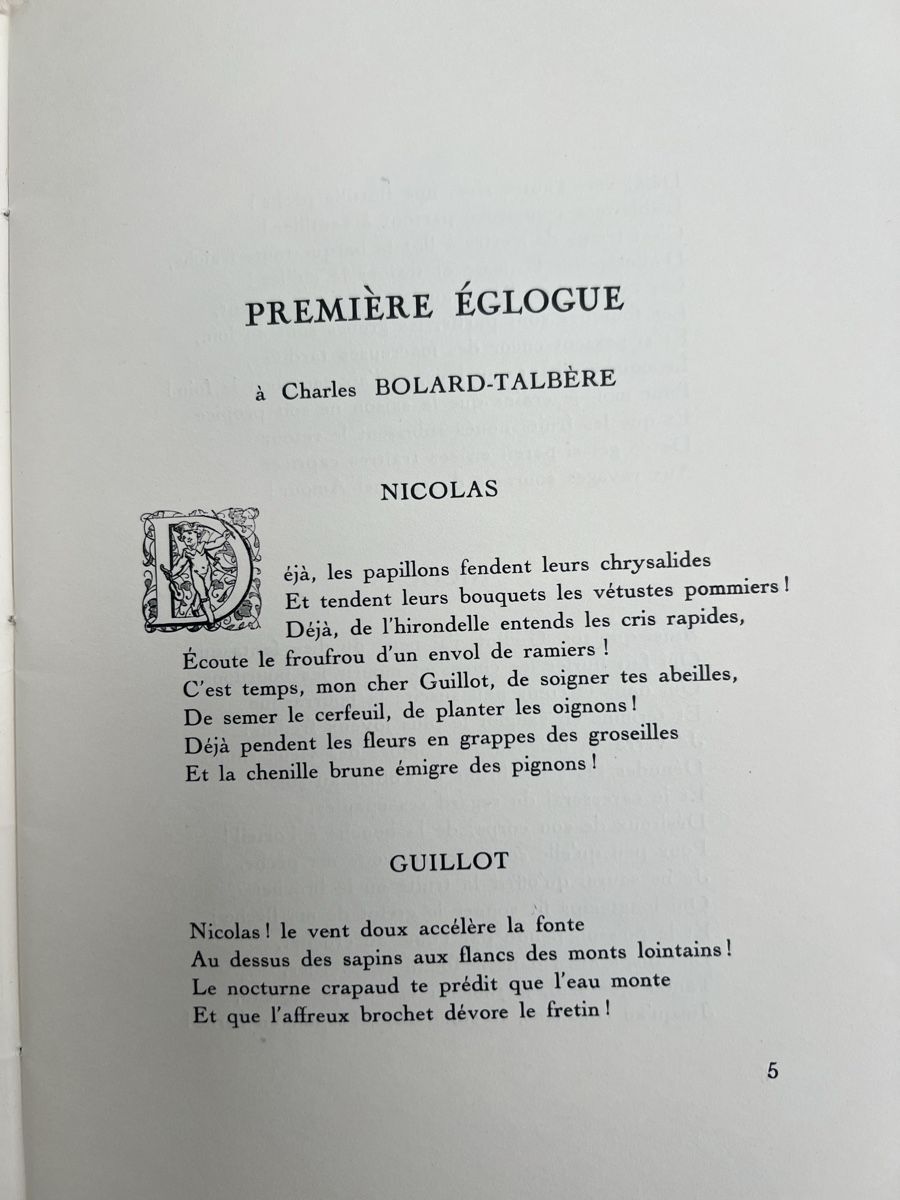 Libri: 3 Églogues, C. d'Eterrnod, dédicacé, 1946 – Usato da Savigny venduto da ron_q529 5