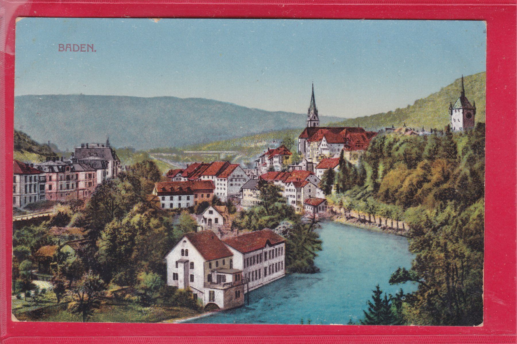 Ansichtskarten: BADEN, 1.9.1912 – Gebraucht aus Oberrieden von Gebirgsstelze