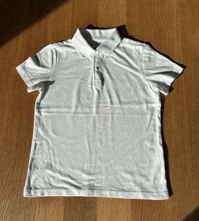 H&M Kinder Poloshirt Gr. 110/116 Weiss