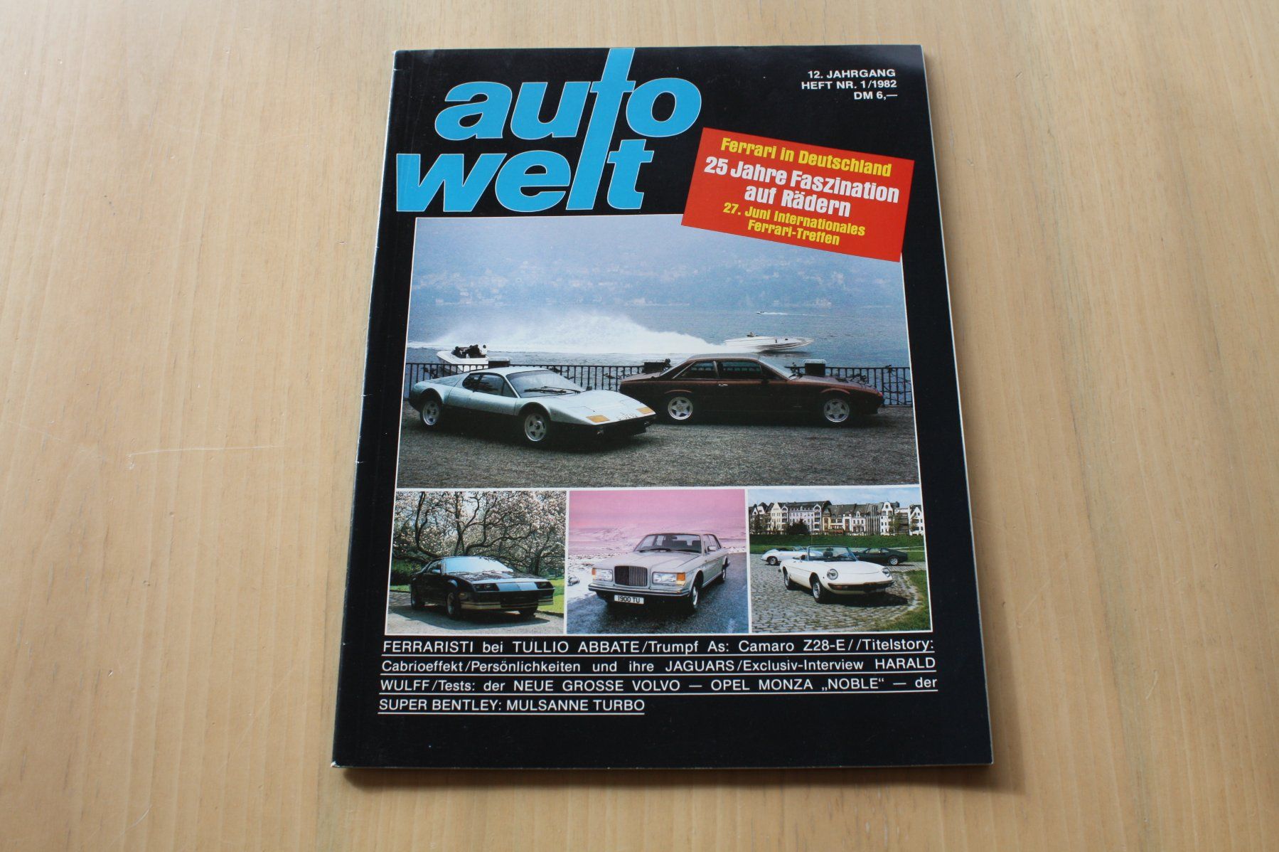 Documenti: Auto Welt 1982: Ferrari, Jaguar, Rolls Royce Auto Becker – Usato da Wikon venduto da erwin400