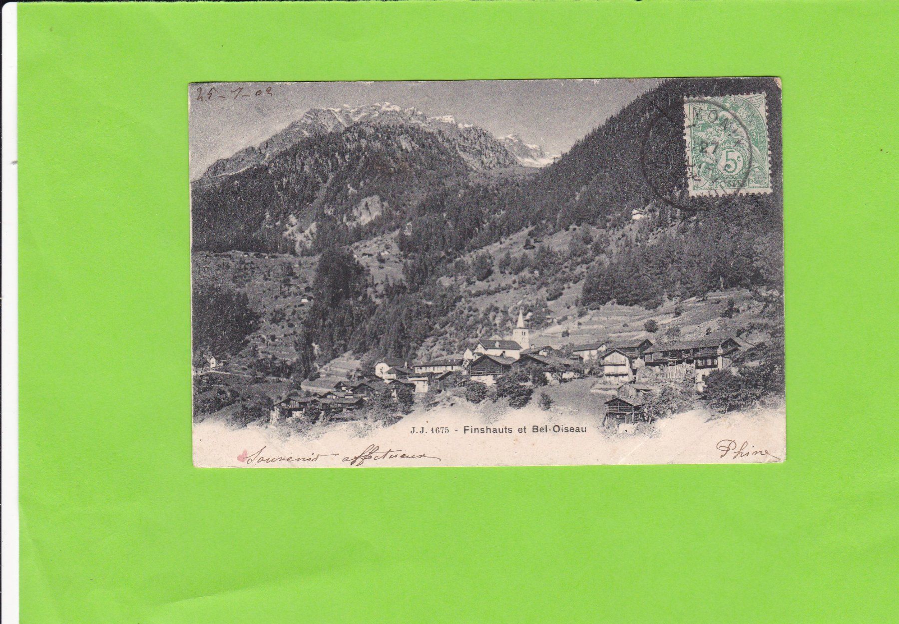 Cartoline postali: Finshauts et Bel-Oiseau – Usato da St. Peterzell venduto da neckertal