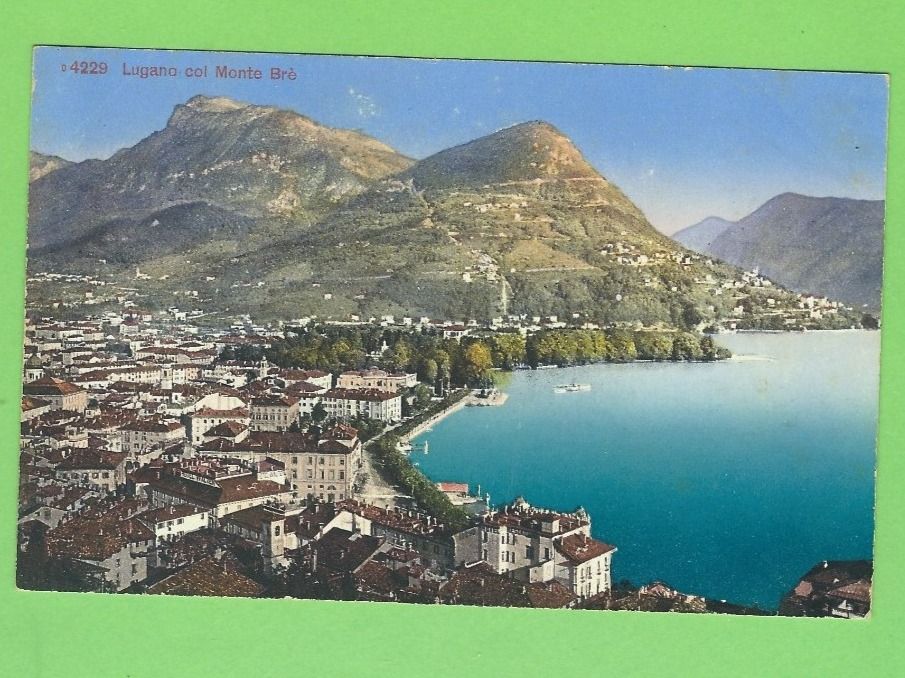 Cartoline postali: Lugano, col Monte Brè – Usato da Zürich venduto da t24_de