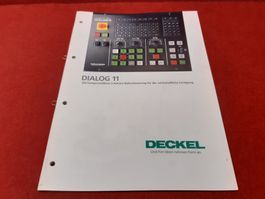 Verkaufsprospekt: DECKEL Dialog 11!