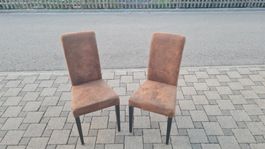 2* Stuhl / Braun / KARE Design / Polsterstuhl