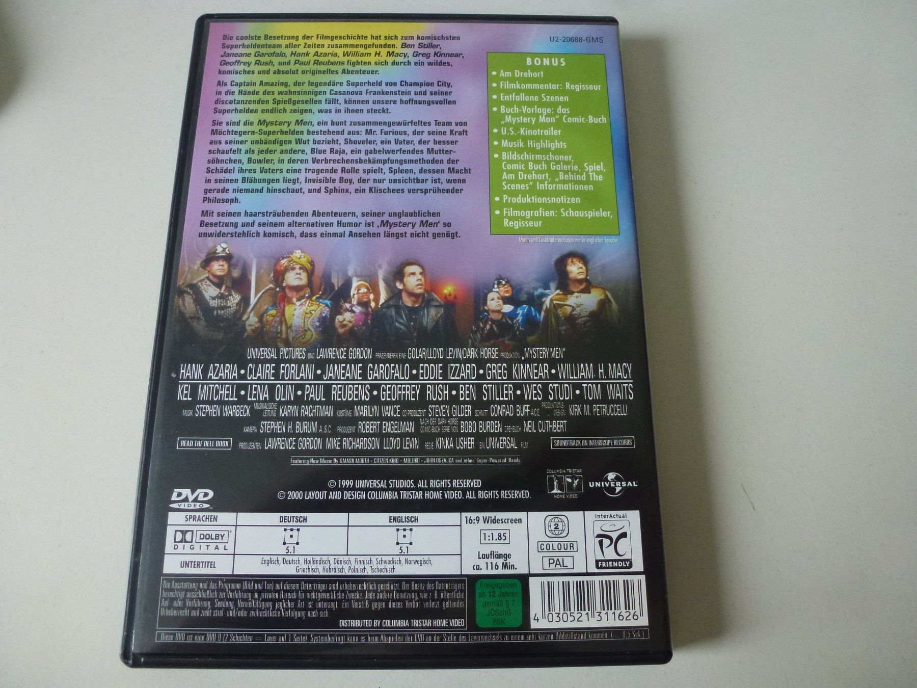 Tutti i DVDs: Mystery Men (DVD) – Nuovo (secondo la descrizione) da Bern venduto da Frebo 1