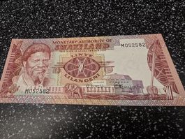 Banknote 1 Lilangeni Swaziland 