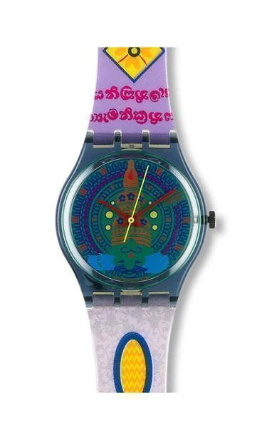 Swatch Uhren: SWATCH "SARI" GM111 Armbanduhr – Neu und originalverpackt aus Rotkreuz von CLASAX
