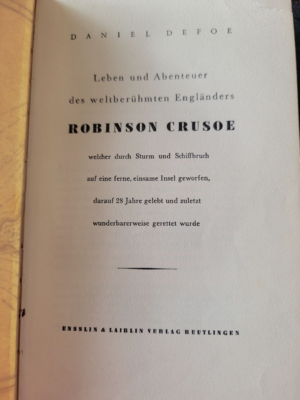 Libri: Robinson Crusoe, Klassiker von Daniel Defoe, – Usato da Kriens venduto da falgo01 2