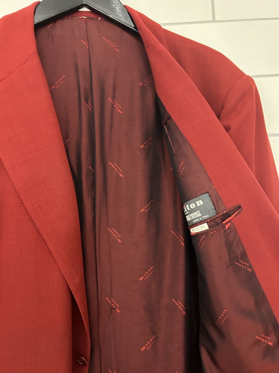 Kiton Completi: Roter Kiton Sakko / Vintage / Gr. 56 – Usato da Bülach venduto da INO_ 1