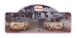 Plaque Rallye « 50 ans Aseptogyl » - Autobianchi Chardonnet