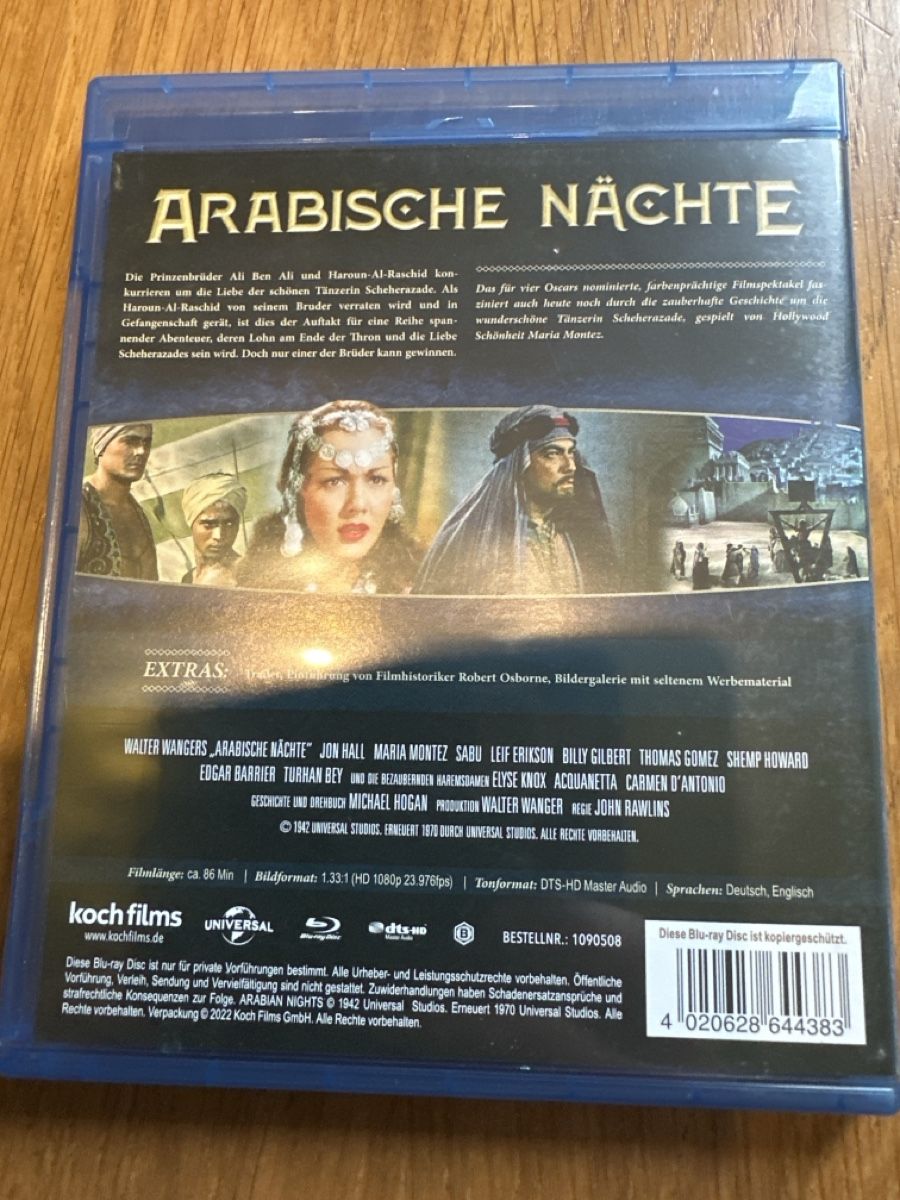 Tutti i DVDs: Arabische Nächte, Bluray – Usato da Benken ZH venduto da Audi-erich 1