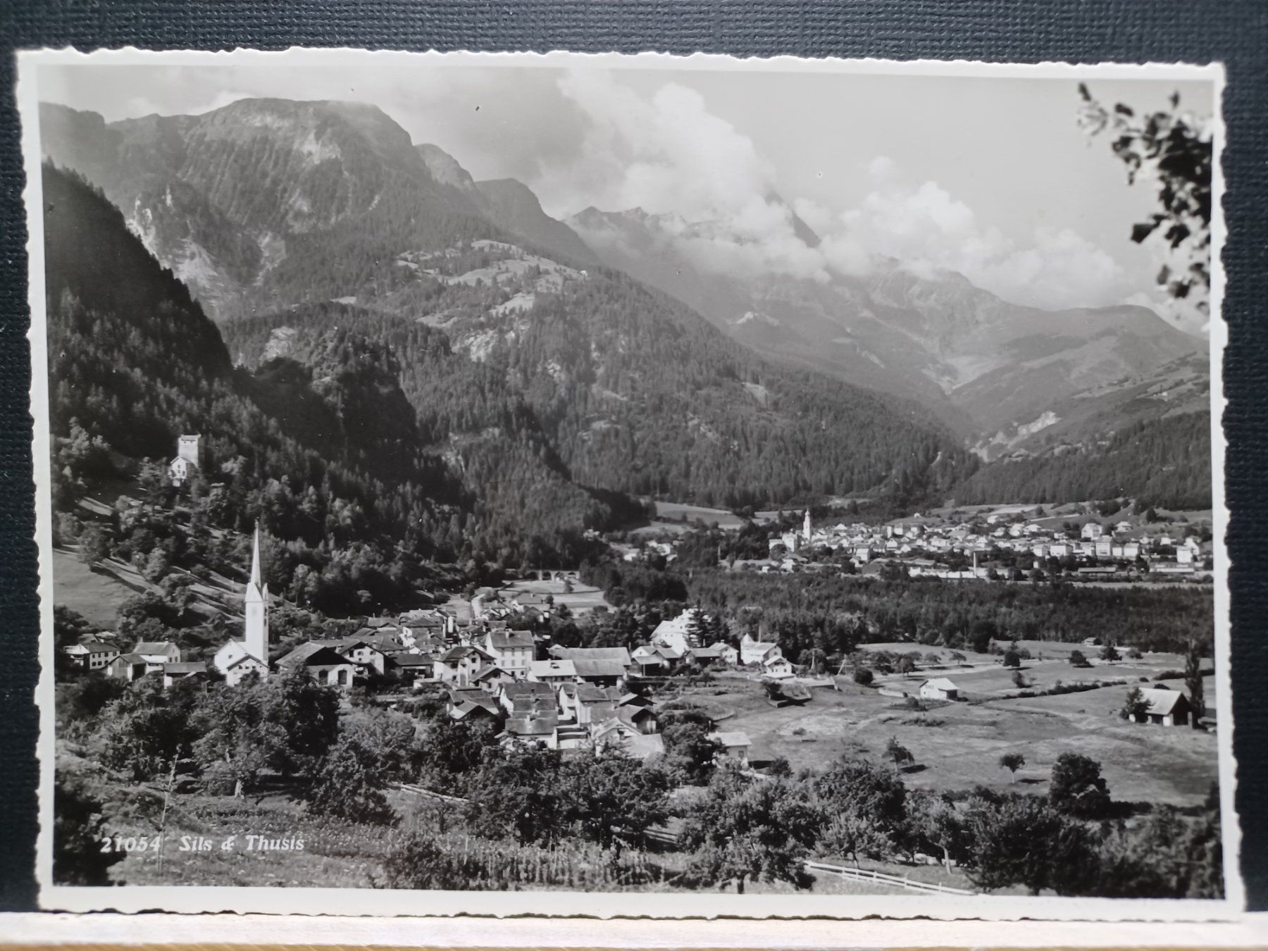 Cartoline postali: Sils & Thusis, Graubünden, Schweiz, BRB, 3.10.1939 – Usato da Aarau Rohr venduto da mgvw