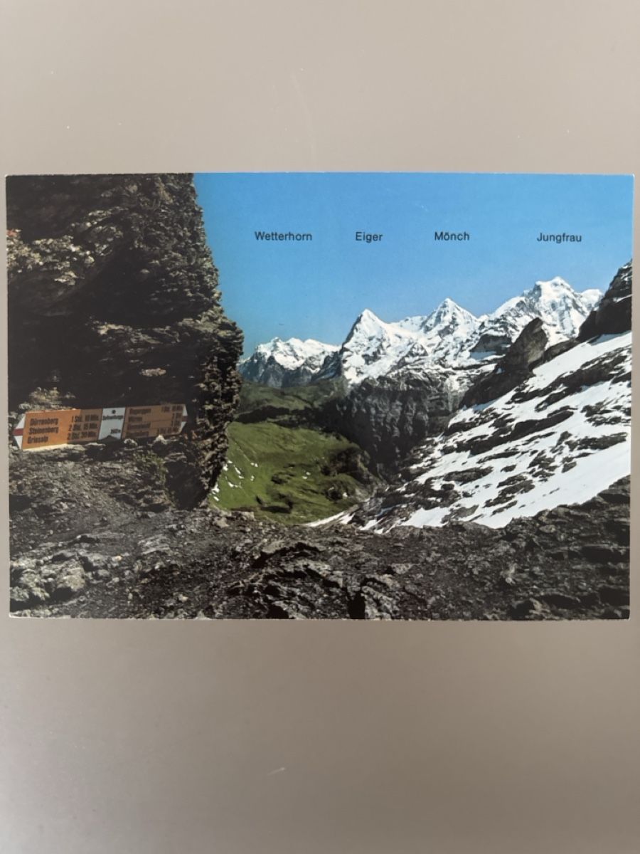 Cartes postales: Ansichtskarte Sefinenfurgga, Berner Oberland – D'occasion à Zürich par Smarties13