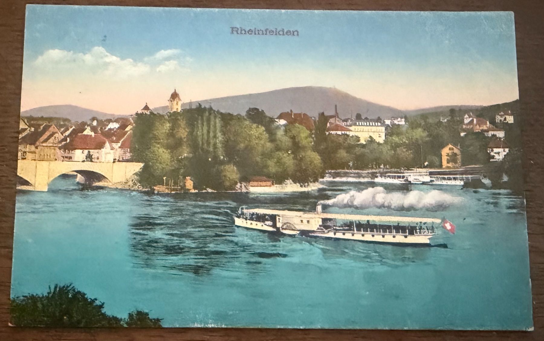 Ansichtskarten: RHEINFELDEN - mit Dampfschiff - Ansichtskarte – Gebraucht aus Tegerfelden von siebenmacky
