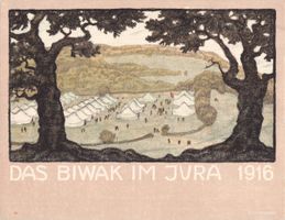 Militär // 1916 Das Biwak im Jura Schweizer Armee