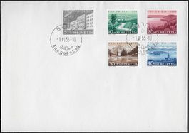 1955 FDC BERN AUSGABETAG Serie tadellos selten ab 1.-