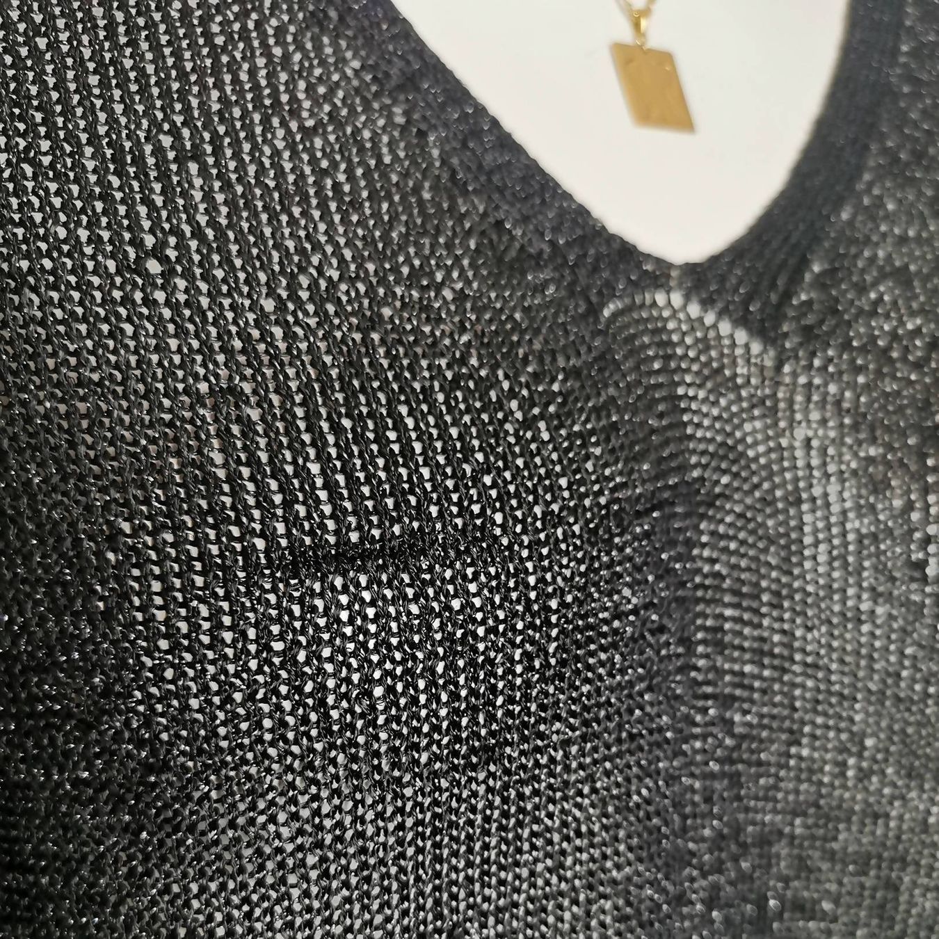 H&M Maglioni & Felpe: H&M Glitzer Strick-Oberteil schwarz - S – Usato da Wettingen venduto da JasminL92-3 2